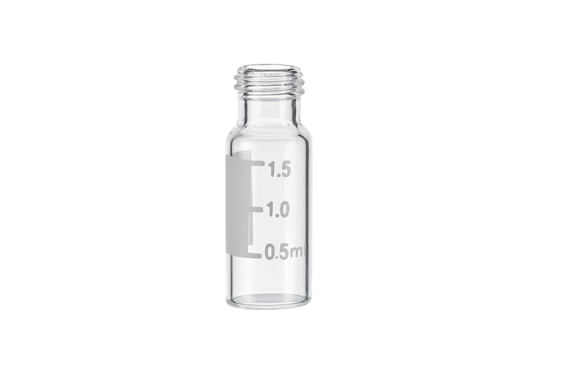 2ml Clear Glass Vial Graduated With Label Patch