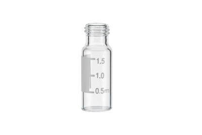 2ml Clear Glass Vial Graduated With Label Patch