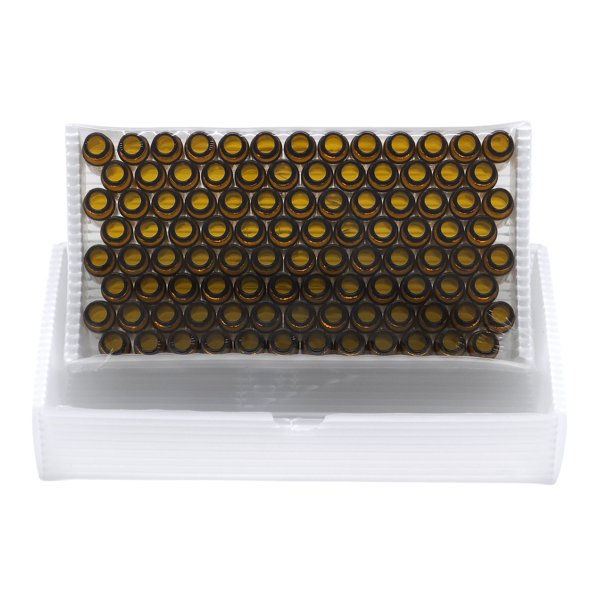 2ml Amber Glass Vial Graduated With Label Patch