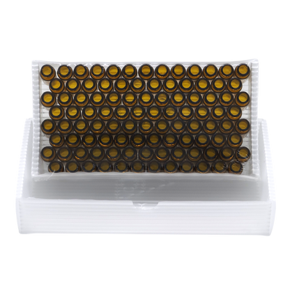2ml Amber Glass Vial Graduated With Label Patch