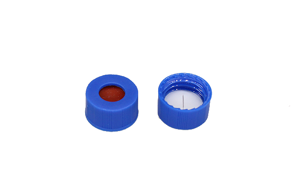 Blue 9-425 Open Top Screw Cap Pre-Slit