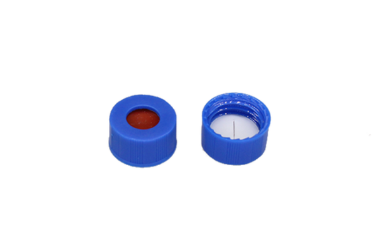 Blue 9-425 Open Top Screw Cap Pre-Slit