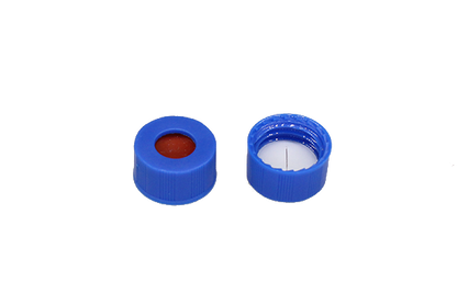 Blue 9-425 Open Top Screw Cap Pre-Slit