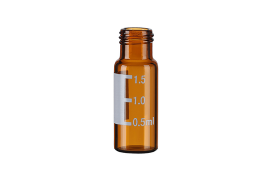 2ml Amber Glass Vial Graduated With Label Patch