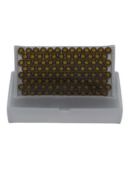 2ml Amber Glass Vial Graduated With Label Patch
