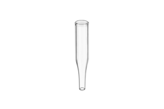 Glass Insert Conical Bottom, Clear - 250uL 6x31mm